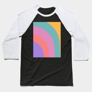 Boho happy aura rainbow pattern Baseball T-Shirt